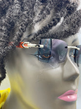 Load image into Gallery viewer, Sunglasses Crystal Cut Rimless