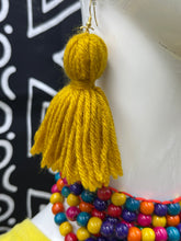 Load image into Gallery viewer, Earrings Afghan Yarn Danglers