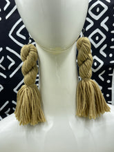 Load image into Gallery viewer, Earrings Afghan Yarn Braided Dangler