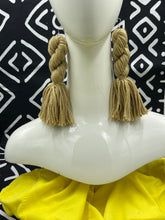 Load image into Gallery viewer, Earrings Afghan Yarn Braided Dangler