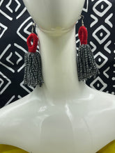 Load image into Gallery viewer, Earrings Afghan Yarn Danglers