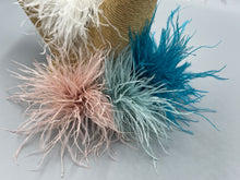 Load image into Gallery viewer, Brooch Hair Clip Ostrich Feathers