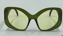 Load image into Gallery viewer, Sunglasses Green on Green Cat-Eyes