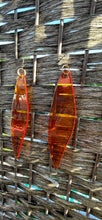 Load image into Gallery viewer, Earrings Stained Glass Leaf