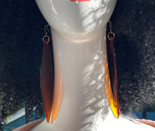 Load image into Gallery viewer, Earrings Stained Glass Leaf