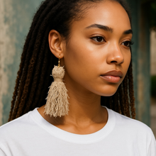 Load image into Gallery viewer, Earrings Lash Yarn Danglers