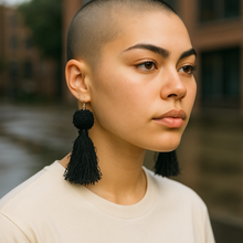 Load image into Gallery viewer, Earrings Lash Yarn Danglers