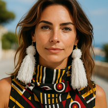 Load image into Gallery viewer, Earrings Lash Yarn Danglers