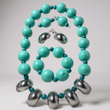 Load image into Gallery viewer, Necklace Bracelet & 2 Pair of Earrings Set