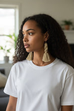 Load image into Gallery viewer, Earrings Afghan Yarn Braided Dangler