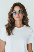 Load image into Gallery viewer, Sunglasses Crystal Cut Rimless