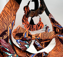 Load image into Gallery viewer, African Wax Fabric Shopper Handbag
