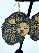 Load image into Gallery viewer, Earrings Wooden Womens Profile