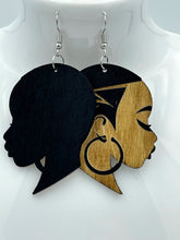 Load image into Gallery viewer, Earrings Wooden Womens Profile