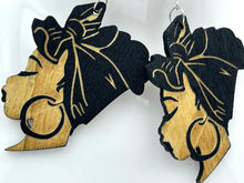 Load image into Gallery viewer, Earrings Wooden Womens Profile