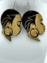 Load image into Gallery viewer, Earrings Wooden Womens Profile