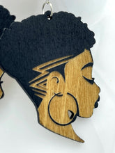 Load image into Gallery viewer, Earrings Wooden Womens Profile