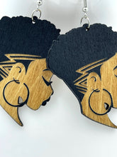 Load image into Gallery viewer, Earrings Wooden Womens Profile