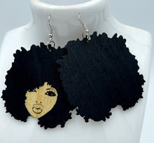 Load image into Gallery viewer, Earrings Wooden Womens Profile
