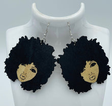 Load image into Gallery viewer, Earrings Wooden Womens Profile