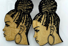 Load image into Gallery viewer, Earrings Wooden Womens Profile