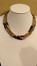 Load image into Gallery viewer, Tortoise Flat Resin Gold Necklace
