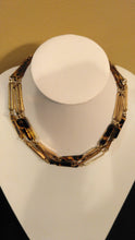 Load image into Gallery viewer, Tortoise Flat Resin Gold Necklace
