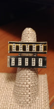 Load image into Gallery viewer, Stainless Steel Women&#39;s CZ Stones Gold Ring
