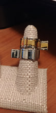 Load image into Gallery viewer, Stainless Steel Women&#39;s CZ Stones Gold Ring
