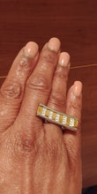 Load image into Gallery viewer, Stainless Steel Women&#39;s CZ Stones Gold Ring
