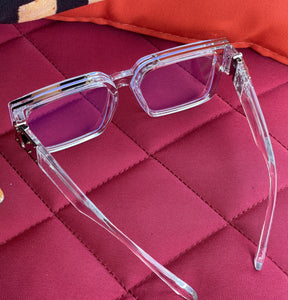 Sunglasses Oversized Marbled Square Frames