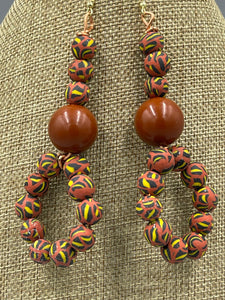 Earrings | 1-Of-A-Kind by Lillie Pearl | Round Rubber Covered Rings