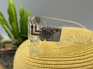 Sunglasses Oversized Marbled Square Frames