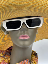 Load image into Gallery viewer, Sunglasses Retro White Rectangle
