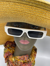 Load image into Gallery viewer, Sunglasses Retro White Rectangle
