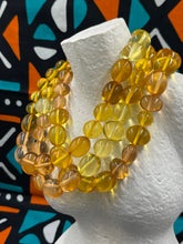 Load image into Gallery viewer, Lemon Tea Triple Strand Necklace
