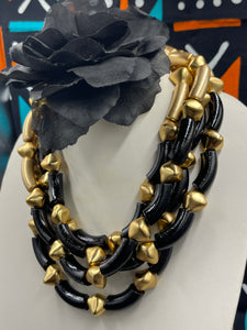 Bamboo Inspired Necklace