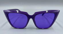 Load image into Gallery viewer, Sunglasses Purple Cat-Eyes
