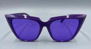 Sunglasses Purple Cat-Eyes
