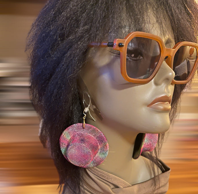 Earrings Straw Fedora