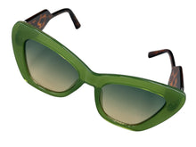 Load image into Gallery viewer, Sunglasses Green Cat Eye

