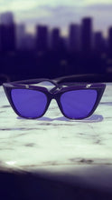 Load image into Gallery viewer, Sunglasses Purple Cat-Eyes
