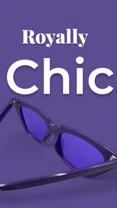 Sunglasses Purple Cat-Eyes