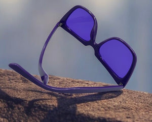Sunglasses Purple Cat-Eyes