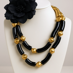 Bamboo Inspired Necklace