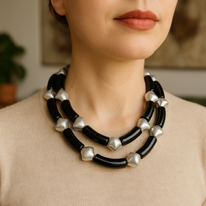 Bamboo Inspired Necklace