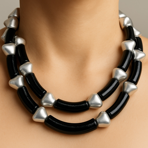 Bamboo Inspired Necklace