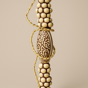 Earrings "Vanilla Chocolate Grapevine"