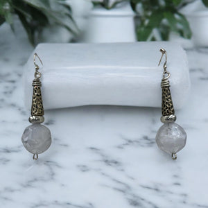 Earrings Spherical Ice Cubes