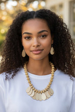 Load image into Gallery viewer, Necklace Earring 2 Pc. Set Oak Wood
